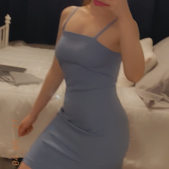 COPY - BABY BLUE VINTAGE DYNAMITE DRESS - Picture 4 of 4